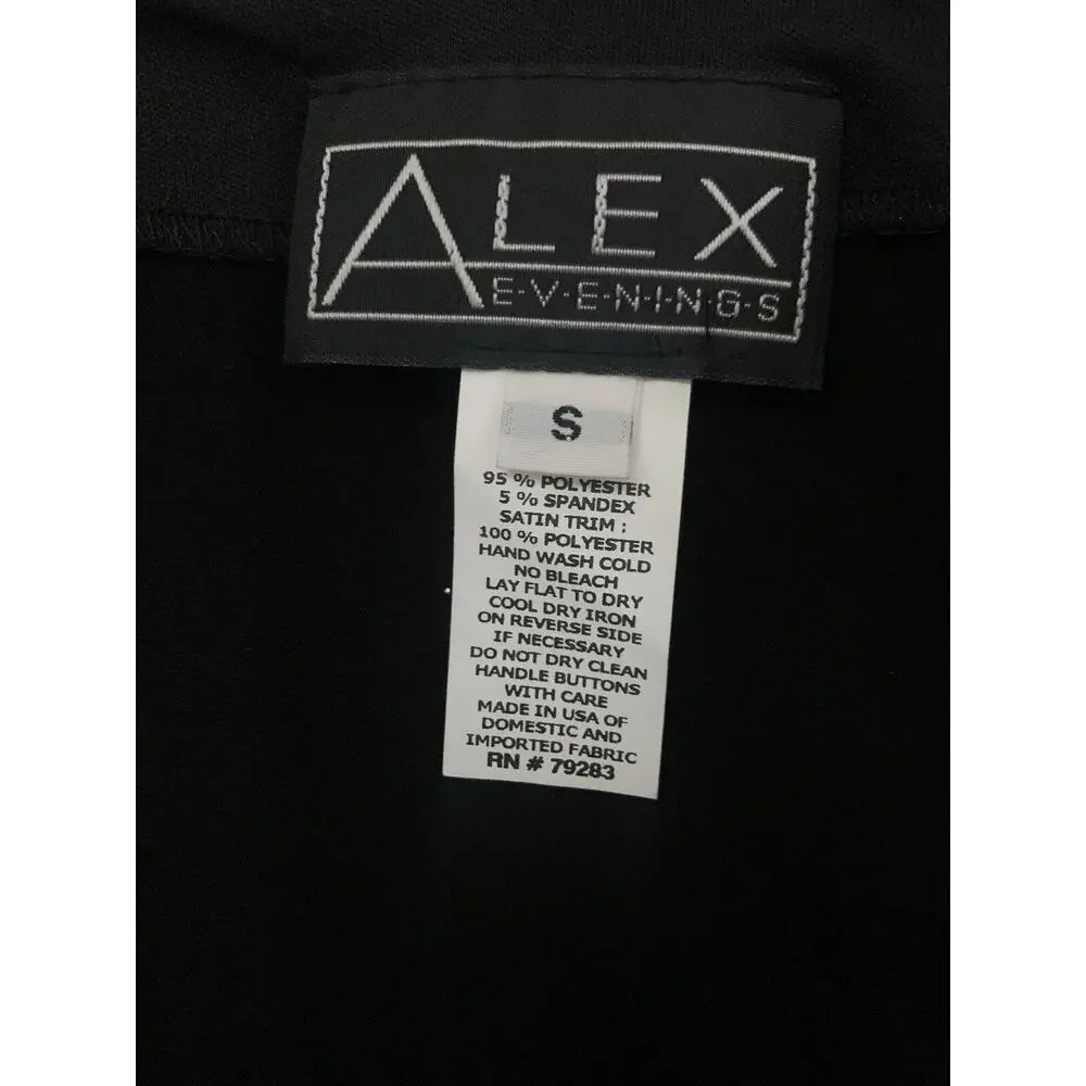 Alex Evenings Womens Black Starburst Velvet Jacket Size Small Whimsigoth Witchy